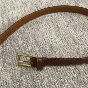 Brown leather belt